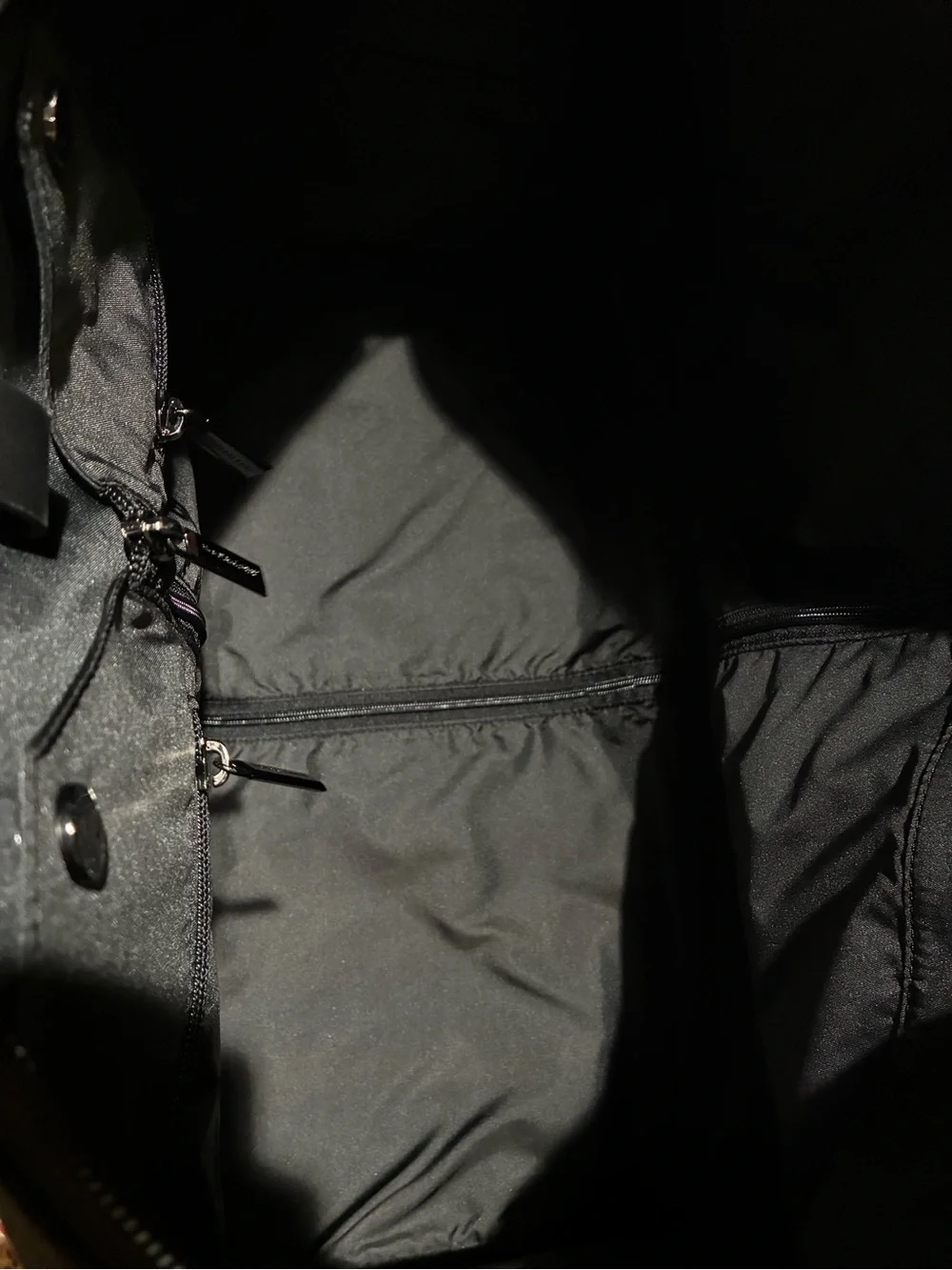 NWOT Hooks & Albert Canvas Leather Garment Bag Black